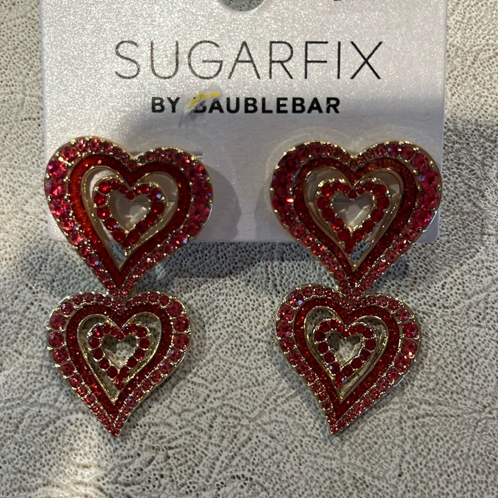 Sugarfix by baublebar heart earrings